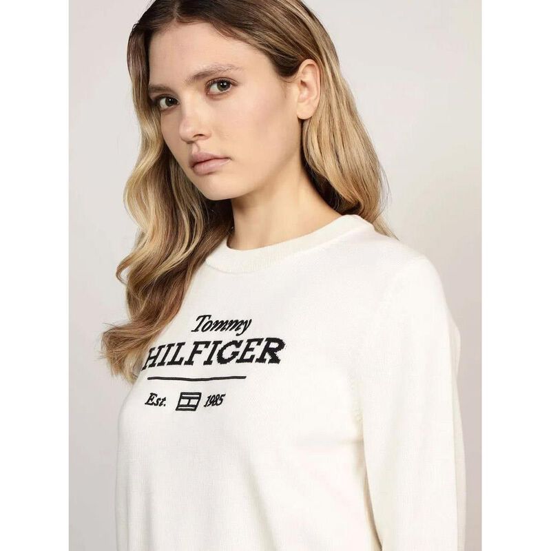 Tommy Hilfiger Logo Crew Neck Sweater image number 2